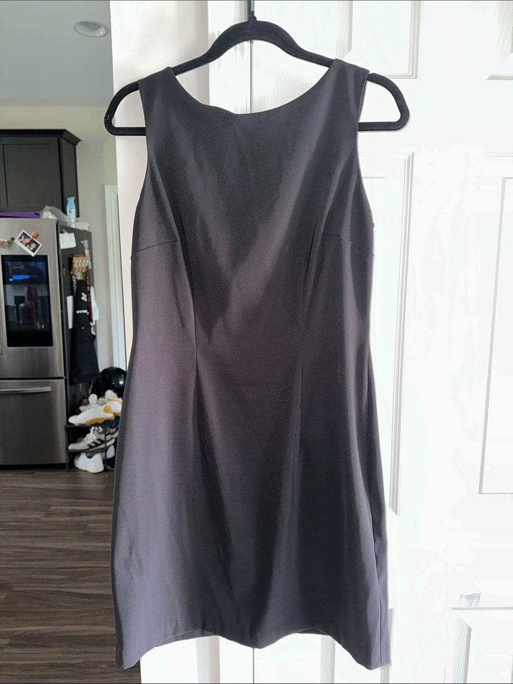 AGB Black Sleeveless Sheath Dress